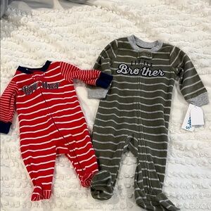 Carter's Little Brother Footed Pajamas/Sleep Play Long Sleeve 3 & 6 months